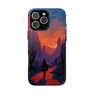 Phone Ink - Case for iPhone Galaxy Pixel - Cowboy Desert Canyon Sunset