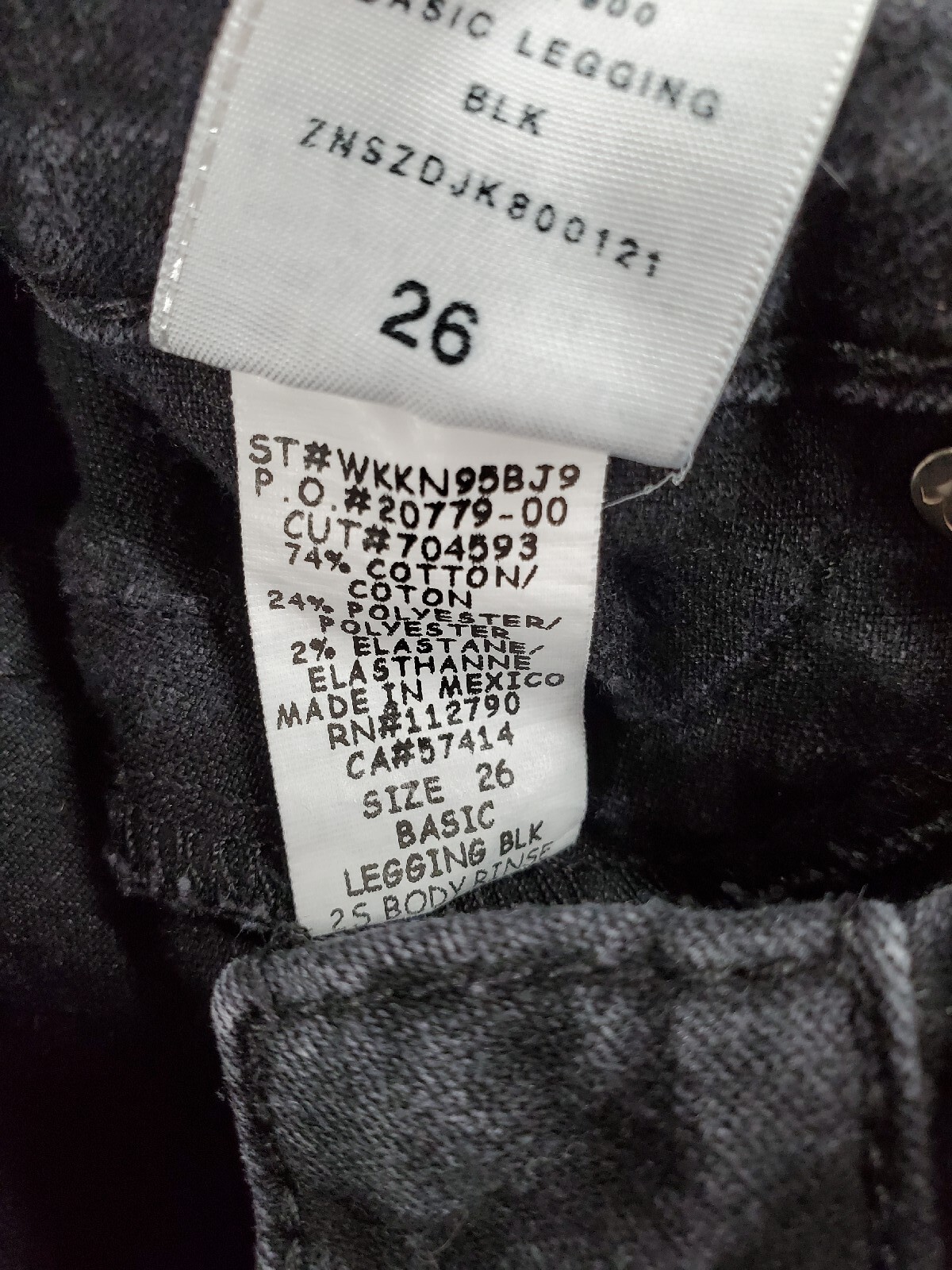 True Religion Legging Jeans Wmn 26 (27x28) Dk Black Stretch Skinny Ankle Zip Mid thumbnail 14