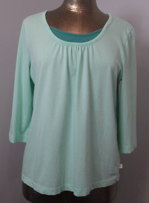 Karen Neuburger Green Sleepwear Shirt Womens Size M Chest 40