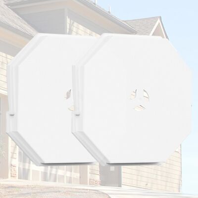 Vinyl Siding Light Mounting Blocks 130110006001 Octagon Siding Mounting Kit For 