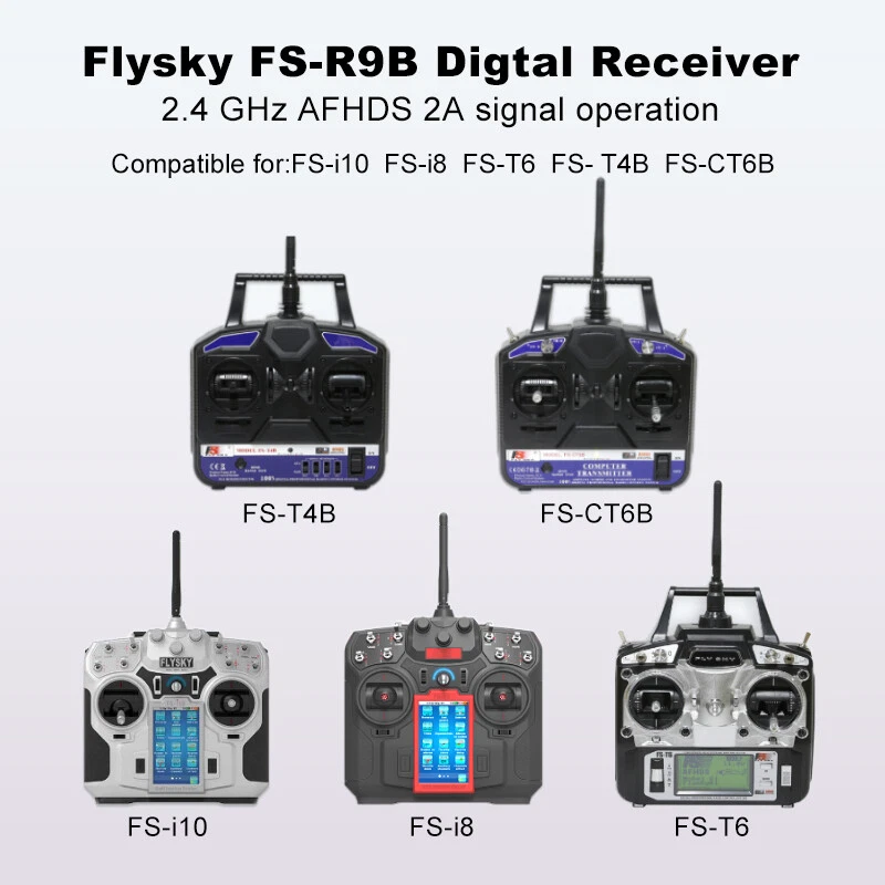 Flysky FS-R9B 8CH Digtal Receiver System For Turnigy 9X FS- TH9B Transmitter - Image 3 of 4