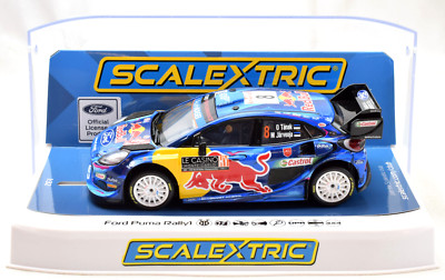 Scalextric ''Red Bull'' Ford Puma Rally1 4x4 DPR Lights 1/32 Scale Slot Car C4501