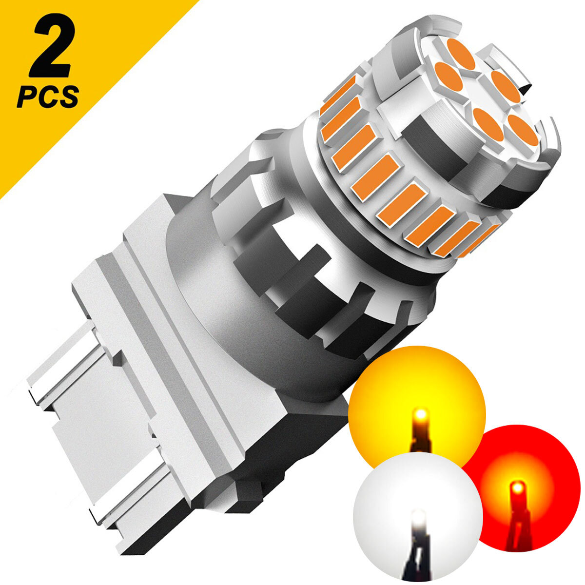 AUXITO 3157 3156 LED 6500K Backup Reverse Light Bulbs 2400LM Super Bright A8 M
