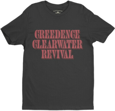 Tričko Pánské Creedence Clearwater Revival - Vintage Logo - BLACK