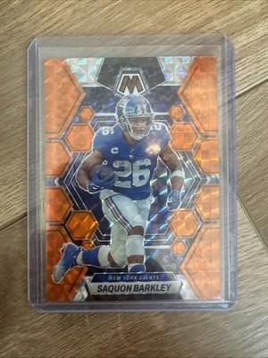 2023 Panini Mosaic - Saquon Barkley #177 Orange Mosaic Prizm /199