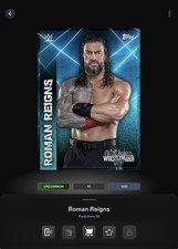 VIDEOGAME Topps WWE Slam 26 - WRESTLEMANIA PREDICTIONS - ROMAN REIGNS