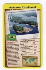 Top Trumps Card. Wonders of the World Brazil, Amazon Rainforest