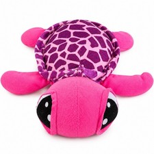 Goffa International Turtle Plush Pink Purple Giraffe Print Stuffed Animal