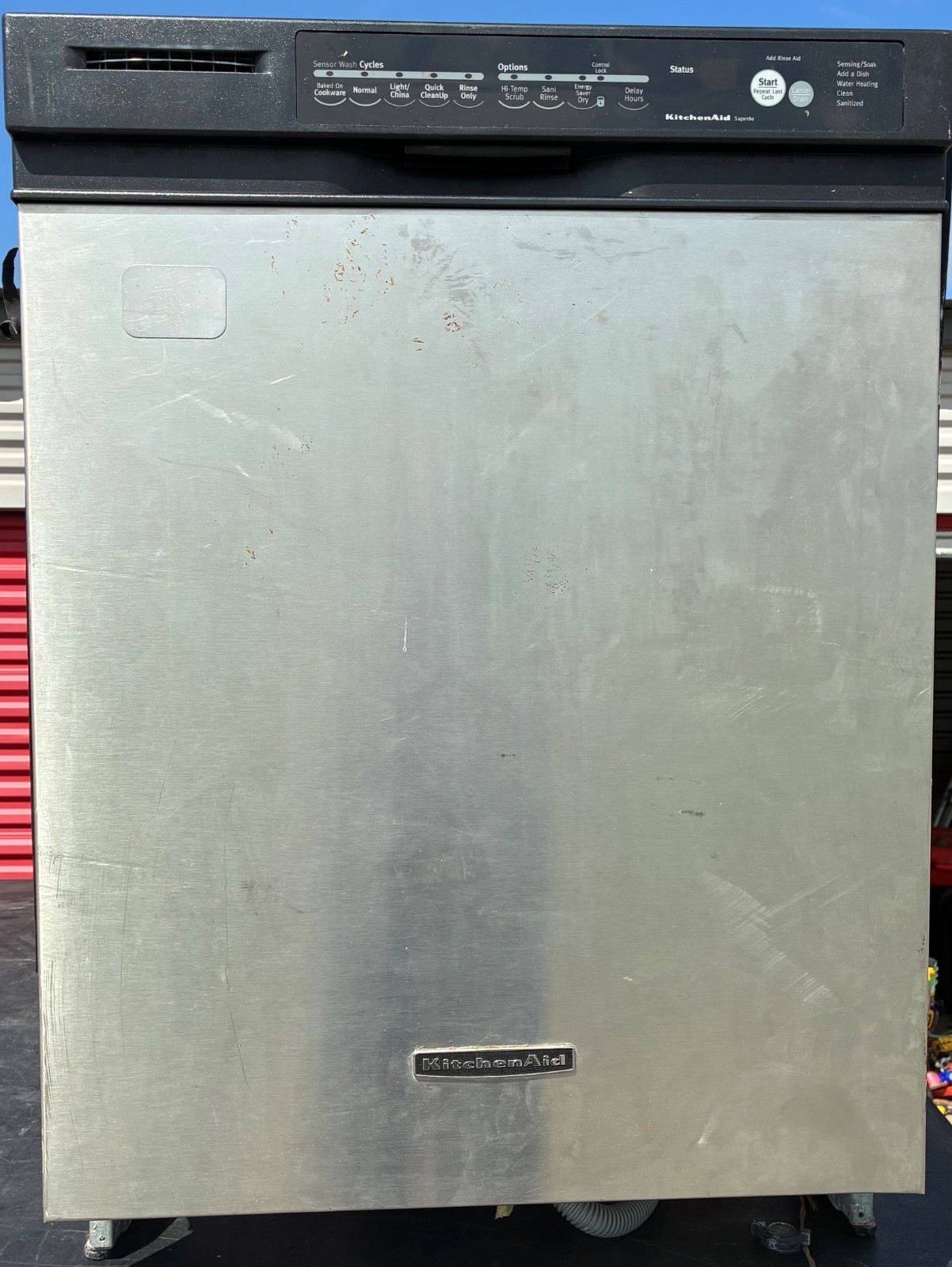 Vintage KitchenAid Stainless Steel Dishwasher W/ Insulation Untested As Is