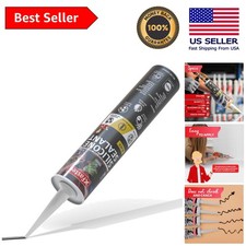 10.1 oz Waterproof Black Silicone Sealant Cartridge - Fast Cure for Leak Repairs