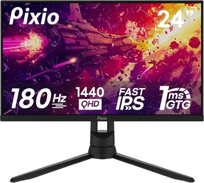 Pixio PX24Q Pro 24'' QHD 1440p Fast IPS 1ms 180Hz Premium Gaming Monitor