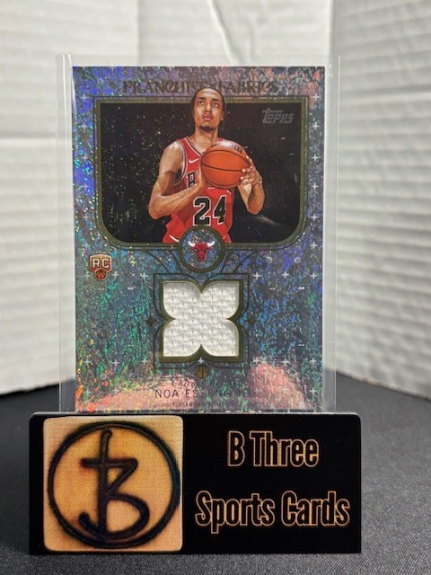 NOA ESSENGUE 2025 Topps Franchise Fabrics HoloFoil RC Patch Chicago Bulls A1266