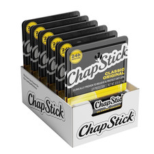Chapstick Classic Original Lip Balm Tubes, Lip Care - 0.15 Oz Pack of 12