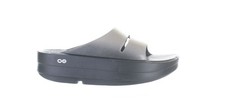 OOFOS Womens Oomega Oolala Pewter Sandal Non-Heeled Pewter
