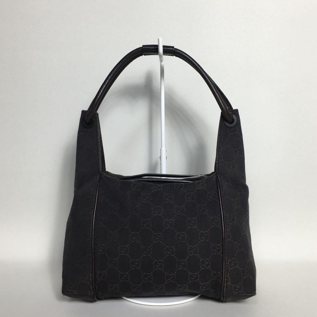 Gucci GG Canvas Handbag in Dark Brown 2505-45 Model PC267V