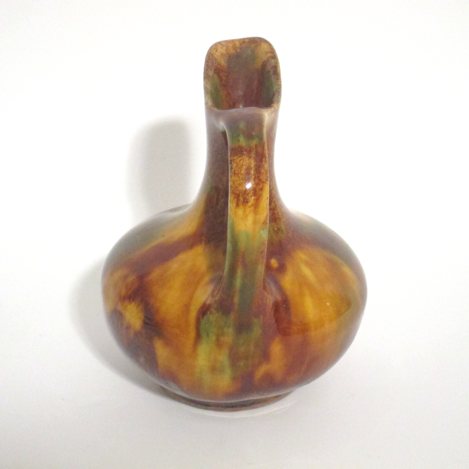 Antique Rockingham Pitcher Antique Rockingham Pottery Pitcher Mini Ewer 4.5
