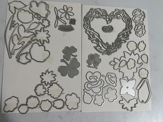Metal Cardmaking dies VARIETY FLOWERS WREATH SEE PHOTOS