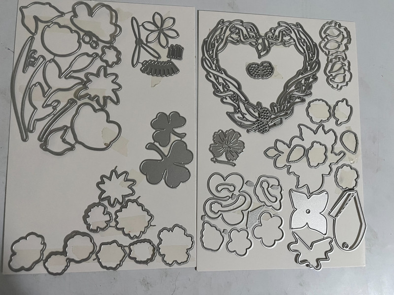 Metal Cardmaking dies-VARIETY FLOWERS, WREATH-SEE PHOTOS