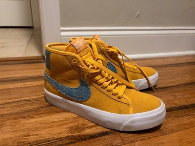 US Size 6.5 Nike Grant Taylor x Zoom Blazer Pro GT SB Mid University Gold Denim