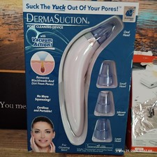 DermaSuction Pore Cleaning Device Cordless Portable Vacuum Action for Blackheads