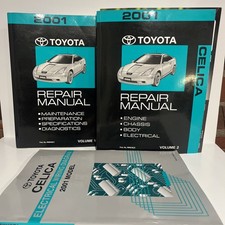 2001 Toyota Celica Factory Repair Manuals Vol. 1 2 Electrical Wiring Diagram
