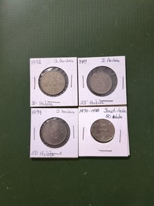 4 Saudi Arabia Coins, (1972-1980)