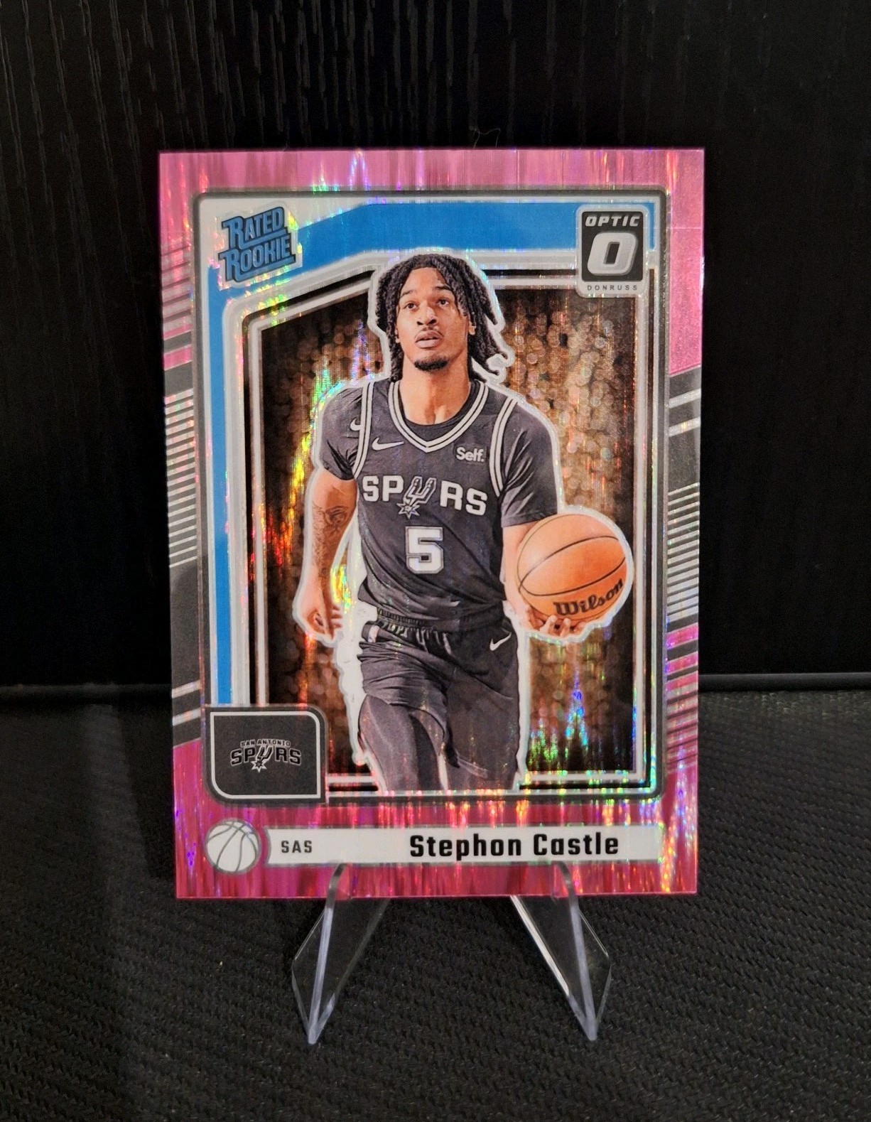 2024-25 Panini Donruss Optic Stephon Castle Rated Rookie Preview #P-244 Flash SP
