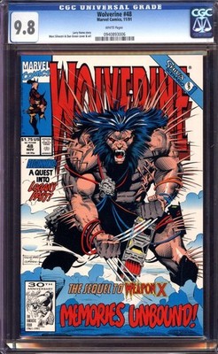 WOLVERINE #48 CGC 9.8 WHITE PAGES // MARVEL COMICS 1991
