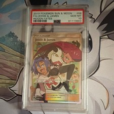 Pokémon TCG Hidden Fates Jessie & James Full Art Holo Trainer #68 PSA 10 2019