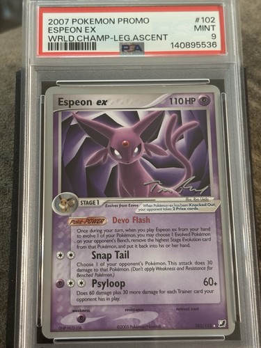 Espeon ex graded PSA 9 for sale on eBay
