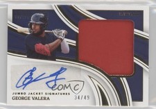 2023 Panini Immaculate Jumbo Jacket Signatures 34/49 George Valera Auto 05u3