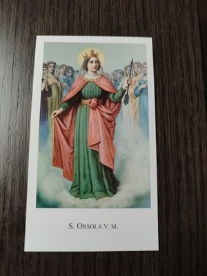 Sant'Orsola, Holy Card, Paco 434