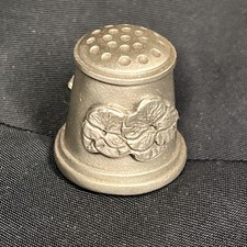 VINTAGE PEWTER THIMBLE - by SCHMID - Made in USA GRANDMOTHER
