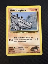 Brock's Rhyhorn (70) Unlimited Common Gym Heroes 070/132 MP