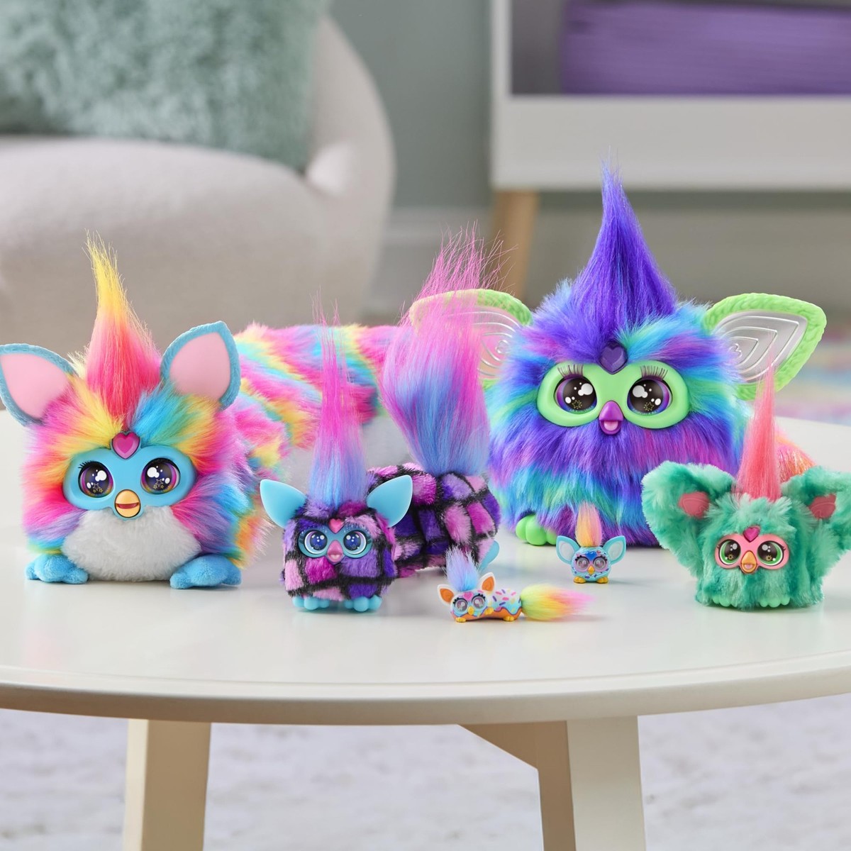 FURBY DJ Furblets Kitt-Ee-Luv Mini Electronic Plush Stretchable