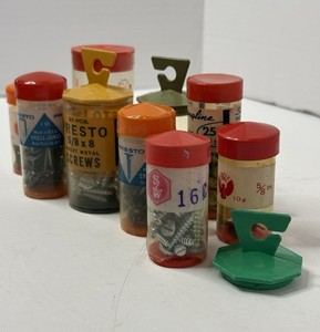 Vintage Presto, Swingline, Eagle Furniture Upholstery Tacks, Screws, Tube Lot