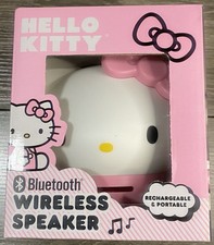 Hello Kitty Sanrio Pink Bow Portable Wireless Bluetooth Speaker NEW IN BOX