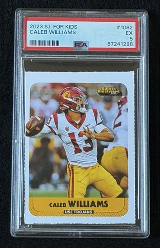 CALEB WILLIAMS ROOKIE 2023 Sports Illustrated for Kid SI USC NFL Bears PSA 5