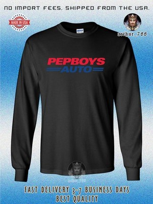 Pep Boys Auto Service & Tires Men's Long Sleeve T-Shirt American Size T-Shirt