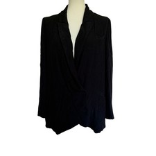 Zimmermann Crepe Double Breasted Blazer - Black - Size 1 US 4/6 S/M