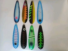 4 3/4"  Mag Trolling Spoons W/Hooks And Split Rings