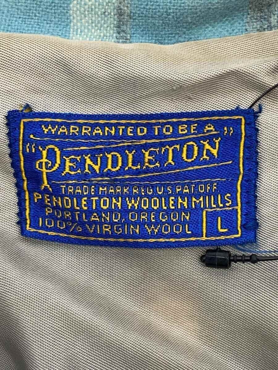 PENDLETON Multicolor Check Wool Tailored Jacket L - image 3