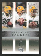 2002 Upper Deck Honor Roll Ahman Green / Brett Favre / Terry Glenn T3 #71 Card