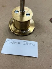 *HERSCHEDE 9 TUBE CLOCK MOVEMENT PART CHIME TRAIN WINDING  ARBOR MAIN SHAFT