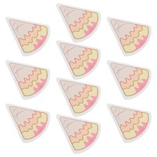 10Pcs Compressed Cellulose Sponges Kitchen Dishwashing Sponge Cartoon Ice Cream