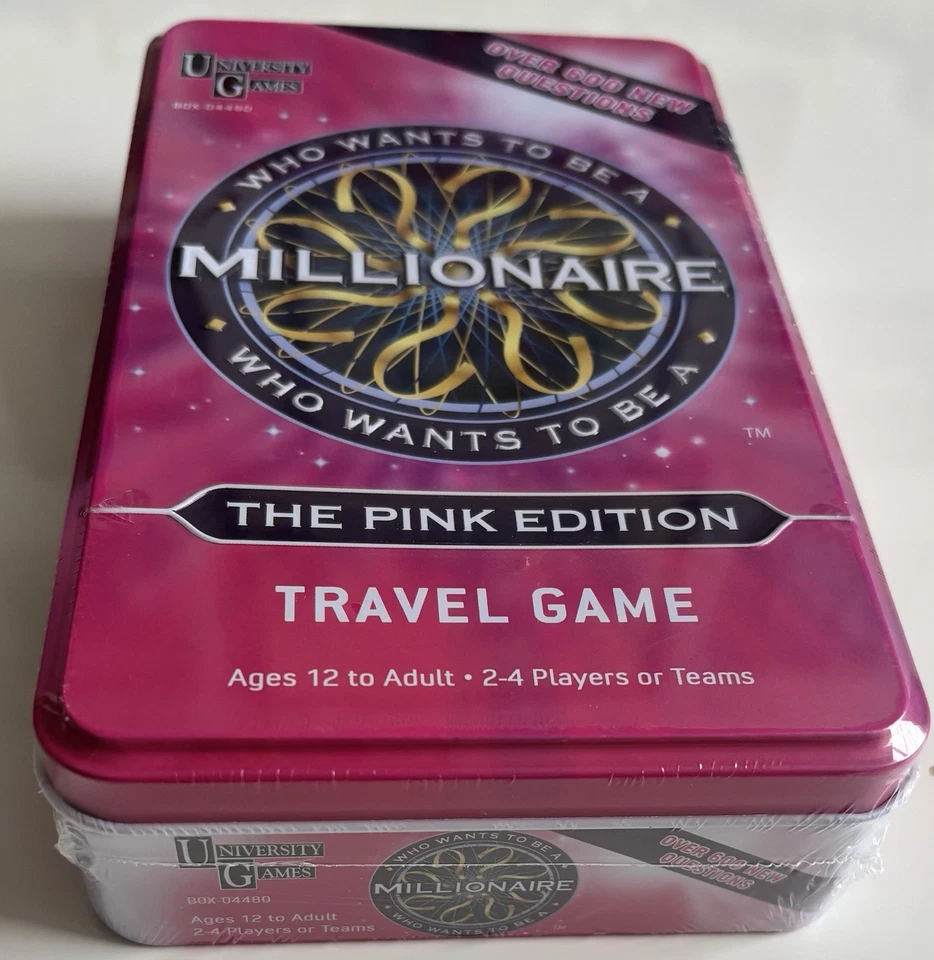 Who Wants To Be A Millionaire The Pink Edition Travel Game (New Sealed)  - Image 3 of 4