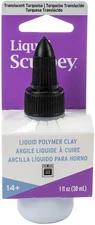 Sculpey Liquid Polymer Oven-Bake Clay, Translucent Turquoise, 1 Kitchen
