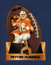 Peyton Manning Rookie Card (RC): 1998 Press Pass Kick-Off #KO-1. rookie card picture