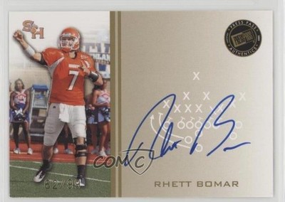 2009 Press Pass Signings Gold 82/99 Rhett Bomar #PPS-RB Rookie Auto RC 6p0