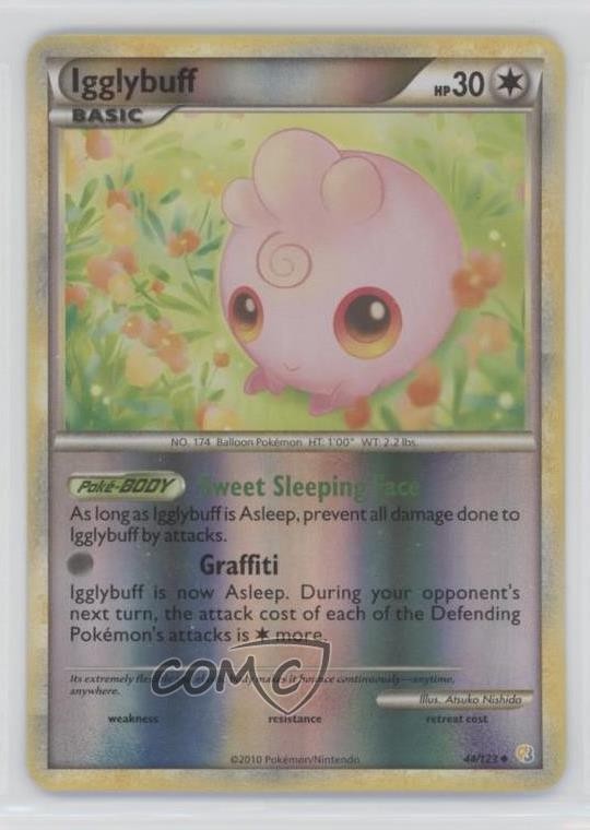 Igglybuff Reverse Foil Pokémon HeartGold & SoulSilver #44 2010